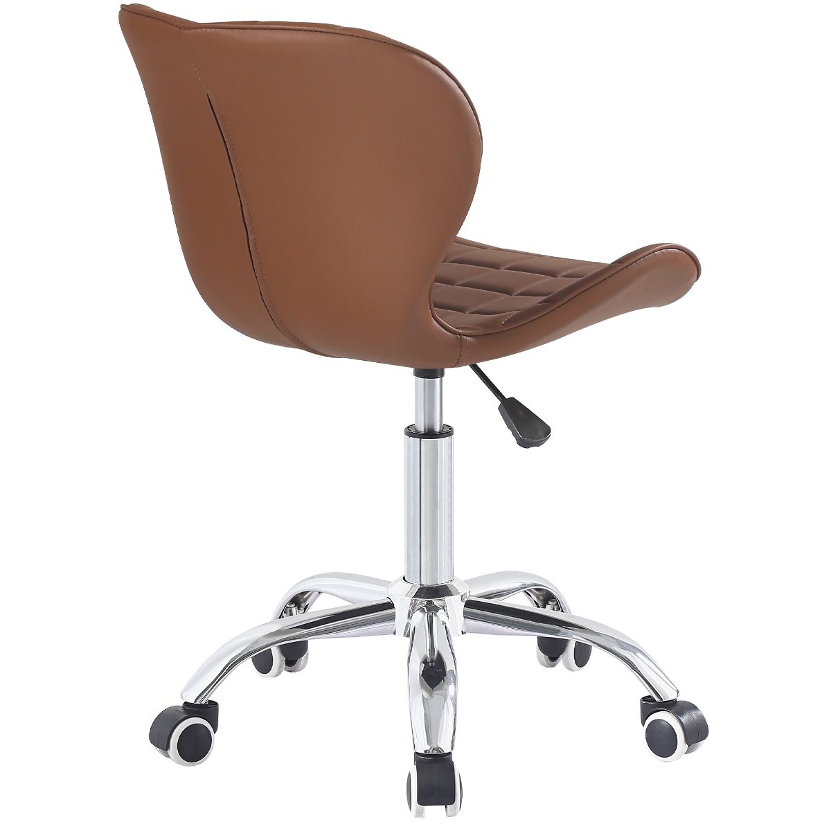 Swivel Office Chair with Chrome Base Wheels and Adjustable Height