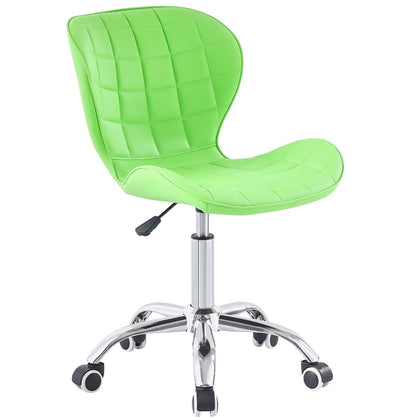 Swivel Office Chair with Chrome Base Wheels and Adjustable Height