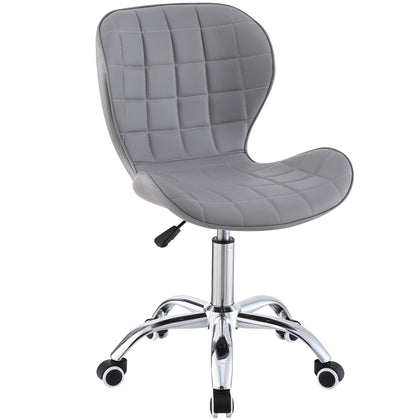 Swivel Office Chair with Chrome Base Wheels and Adjustable Height