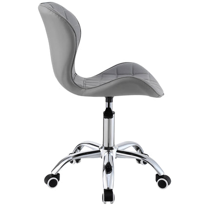 Swivel Office Chair with Chrome Base Wheels and Adjustable Height