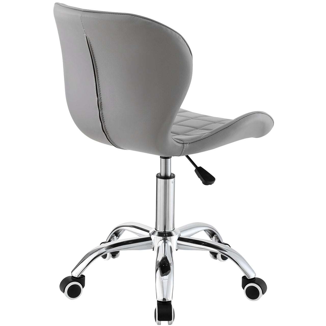 Swivel Office Chair with Chrome Base Wheels and Adjustable Height