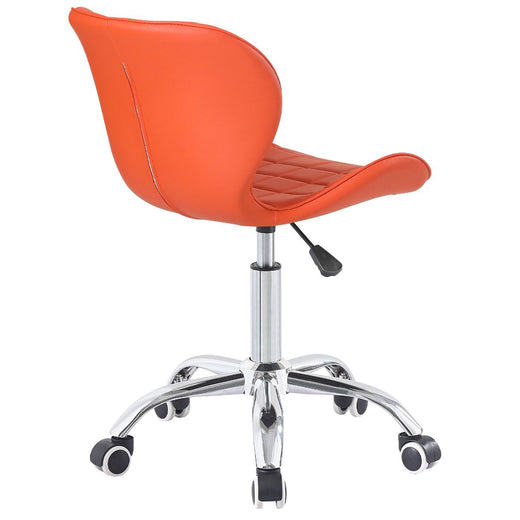 Swivel Office Chair with Chrome Base Wheels and Adjustable Height