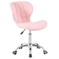 Thumbnail for Swivel Office Chair with Chrome Base Wheels and Adjustable Height