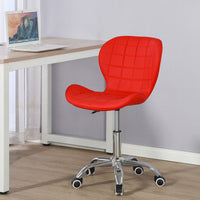 Thumbnail for Swivel Office Chair with Chrome Base Wheels and Adjustable Height