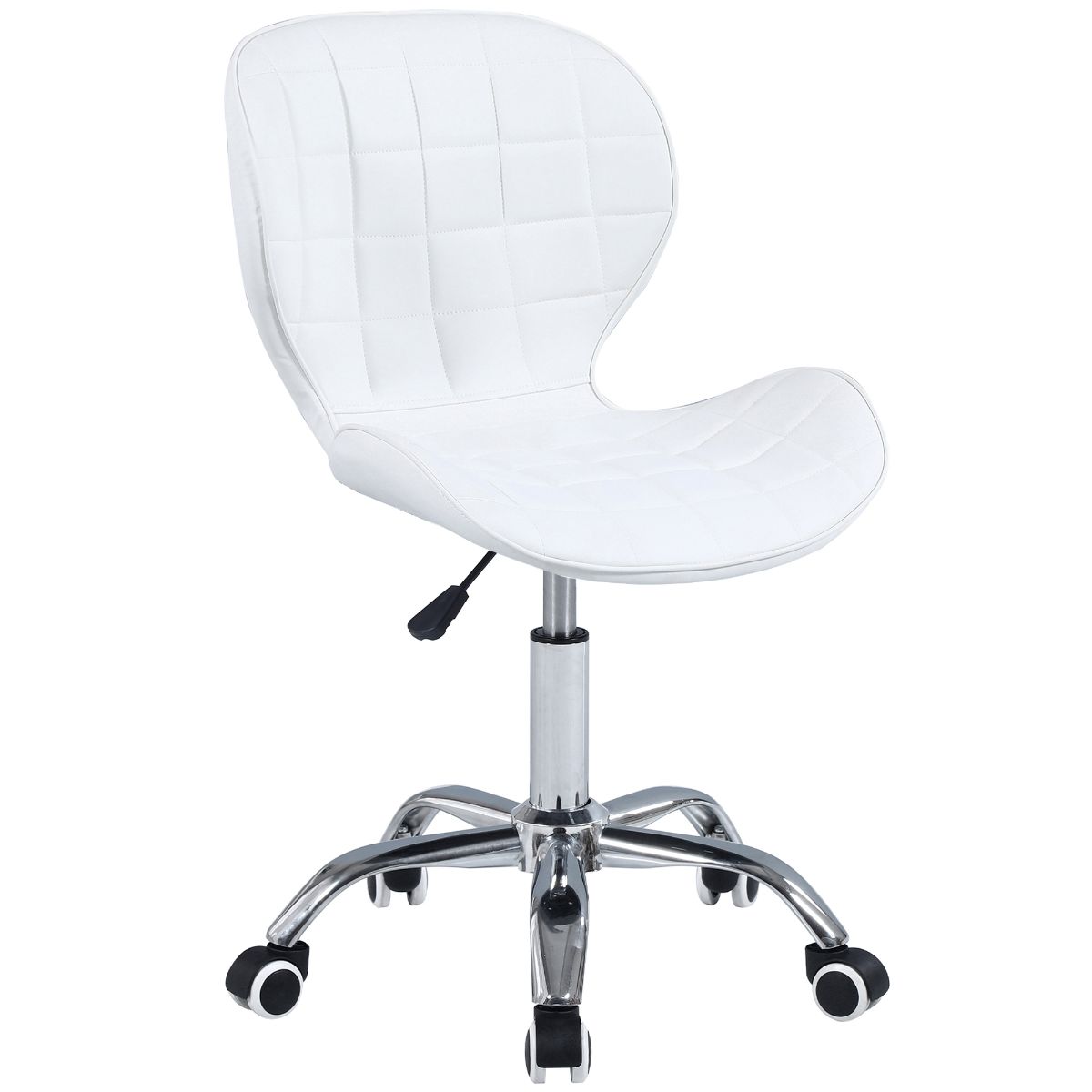 Swivel Office Chair with Chrome Base Wheels and Adjustable Height