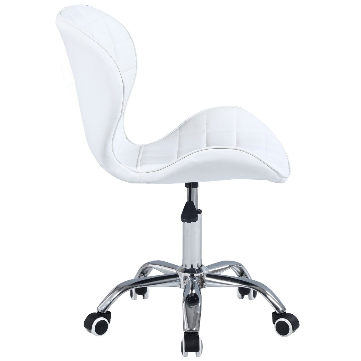 Swivel Office Chair with Chrome Base Wheels and Adjustable Height