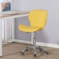 Thumbnail for Swivel Office Chair with Chrome Base Wheels and Adjustable Height