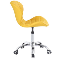 Thumbnail for Swivel Office Chair with Chrome Base Wheels and Adjustable Height