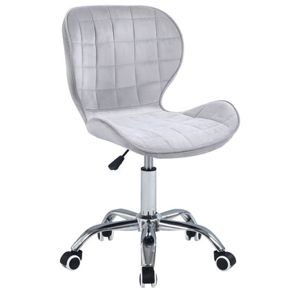 Swivel Office Chair with Chrome Base Wheels and Adjustable Height