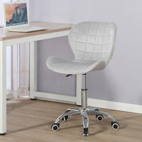 Thumbnail for Swivel Office Chair with Chrome Base Wheels and Adjustable Height