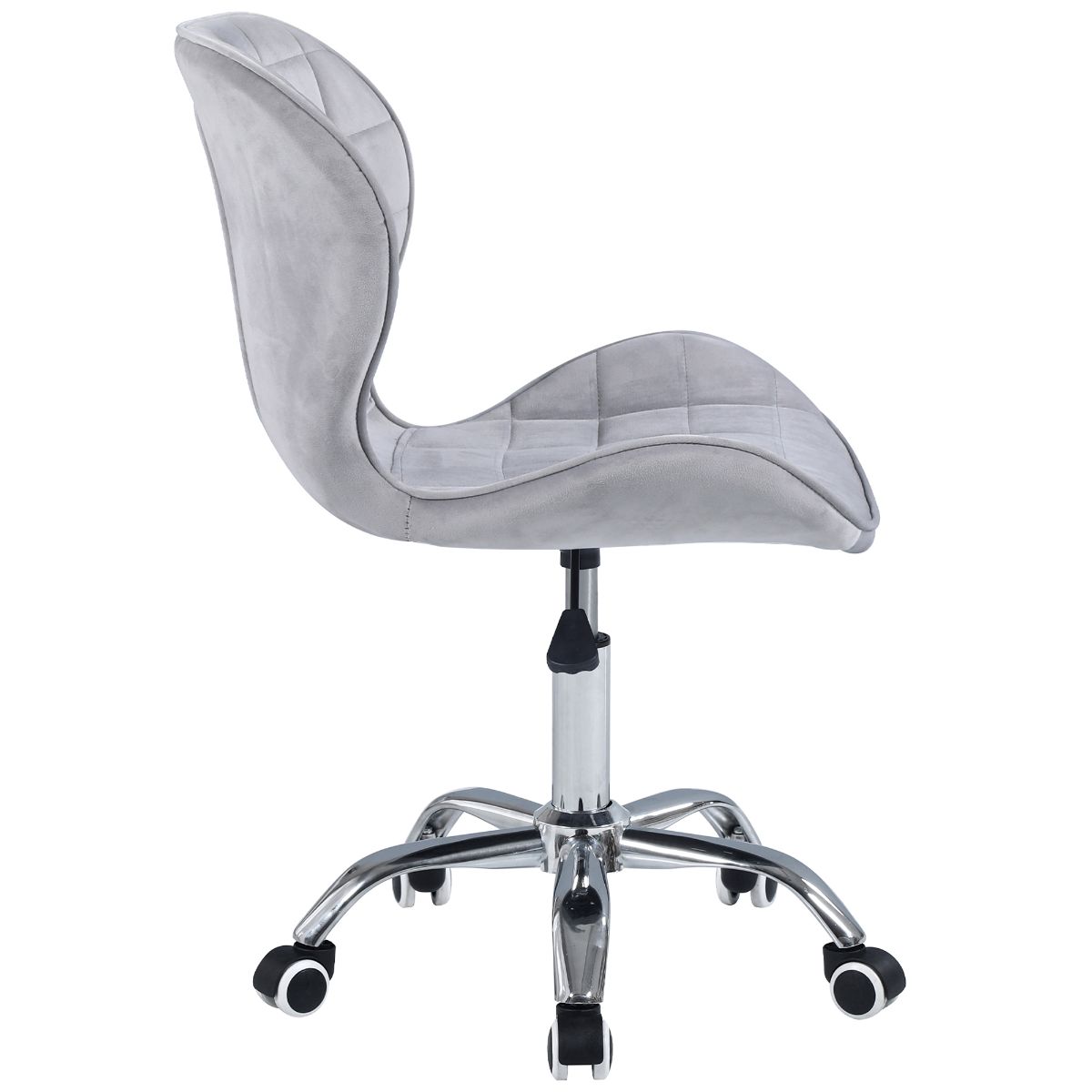 Swivel Office Chair with Chrome Base Wheels and Adjustable Height