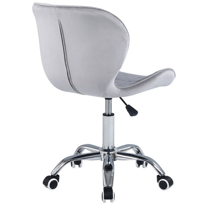 Swivel Office Chair with Chrome Base Wheels and Adjustable Height