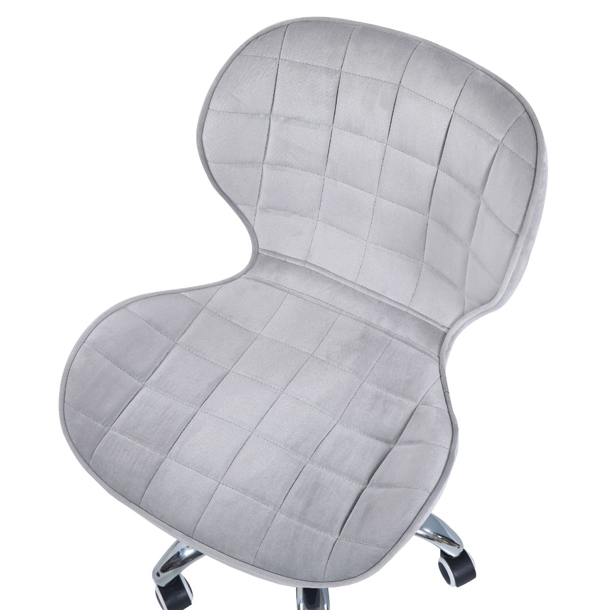 Swivel Office Chair with Chrome Base Wheels and Adjustable Height