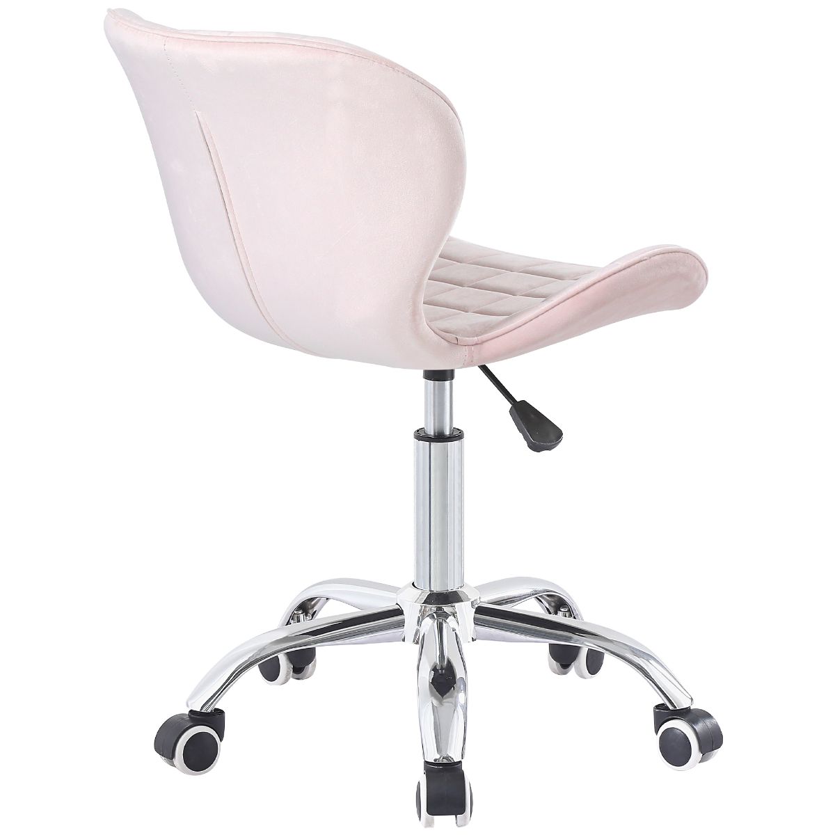 Swivel Office Chair with Chrome Base Wheels and Adjustable Height