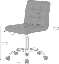 Thumbnail for Swivel Office Chair with Adjustable Height and Thick Padding