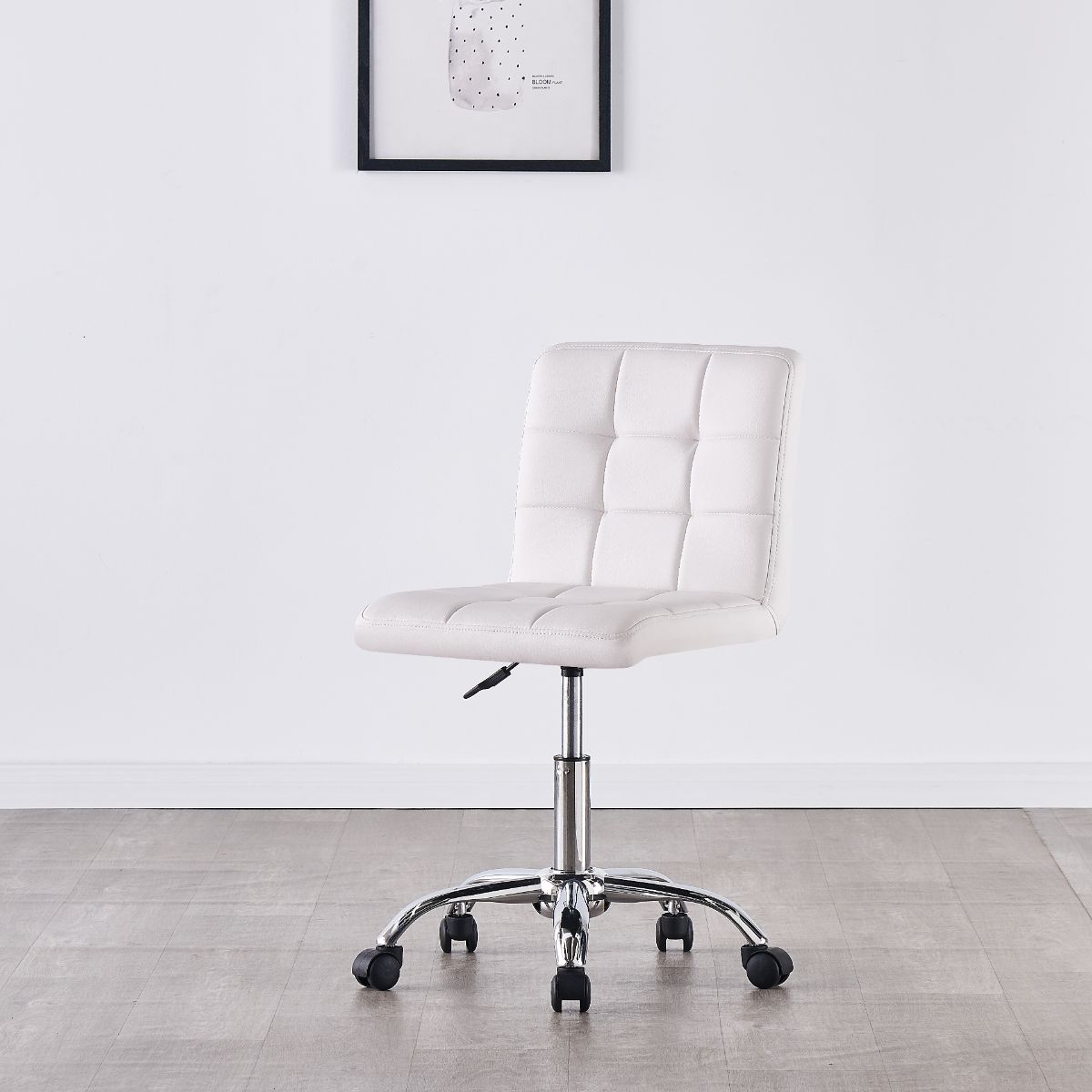 Swivel Office Chair with Adjustable Height and Thick Padding