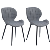 Thumbnail for Set of 2 Diamond Patterned Dining Chairs