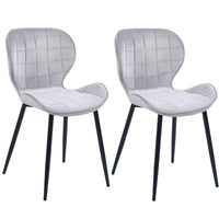 Thumbnail for Set of 2 Diamond Patterned Dining Chairs