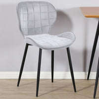 Thumbnail for Set of 2 Square Patterned Dining Chair