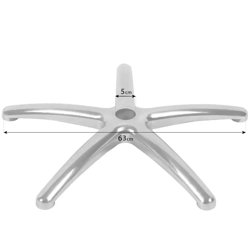 25" Aluminium 5 Spoke Star Office Chair Base