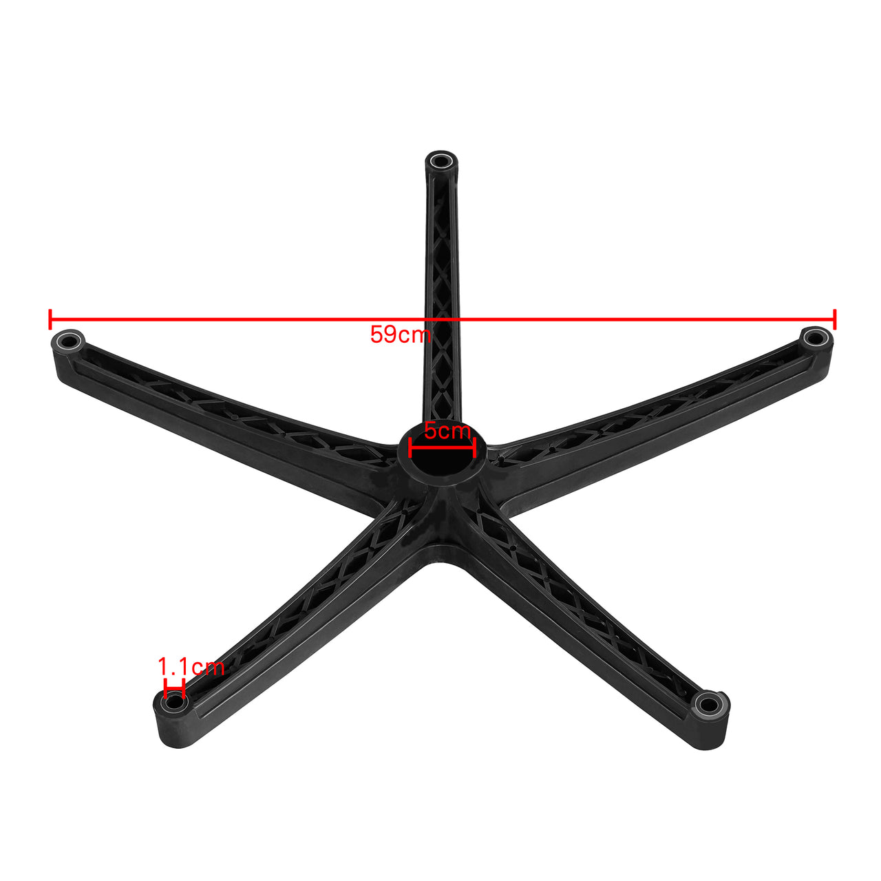 Large 5 Spoke Star Office Chair Base