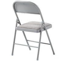 Thumbnail for Padded Folding Chair with Grey Frame