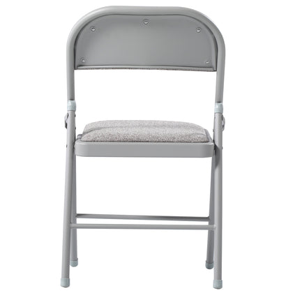 Padded Folding Chair with Grey Frame