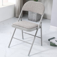 Thumbnail for Padded Folding Chair with Grey Frame