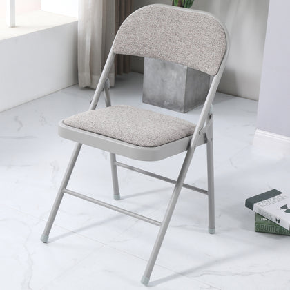 Padded Folding Chair with Grey Frame