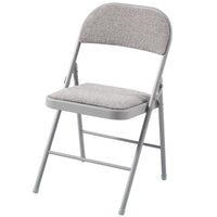 Thumbnail for Padded Folding Chair with Grey Frame