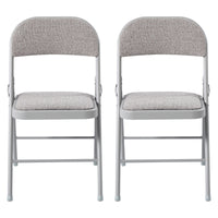 Thumbnail for Padded Folding Chair with Grey Frame