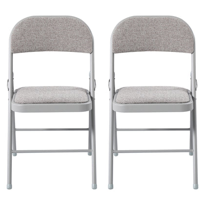 Padded Folding Chair with Grey Frame