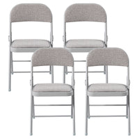 Thumbnail for Padded Folding Chair with Grey Frame