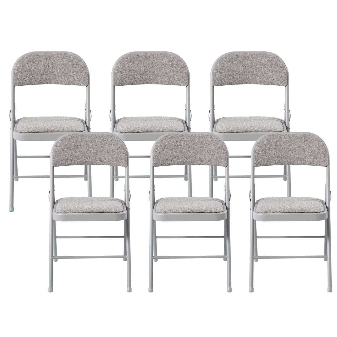 Padded Folding Chair with Grey Frame