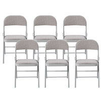 Thumbnail for Padded Folding Chair with Grey Frame