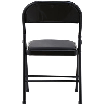 Black Padded Folding Chair