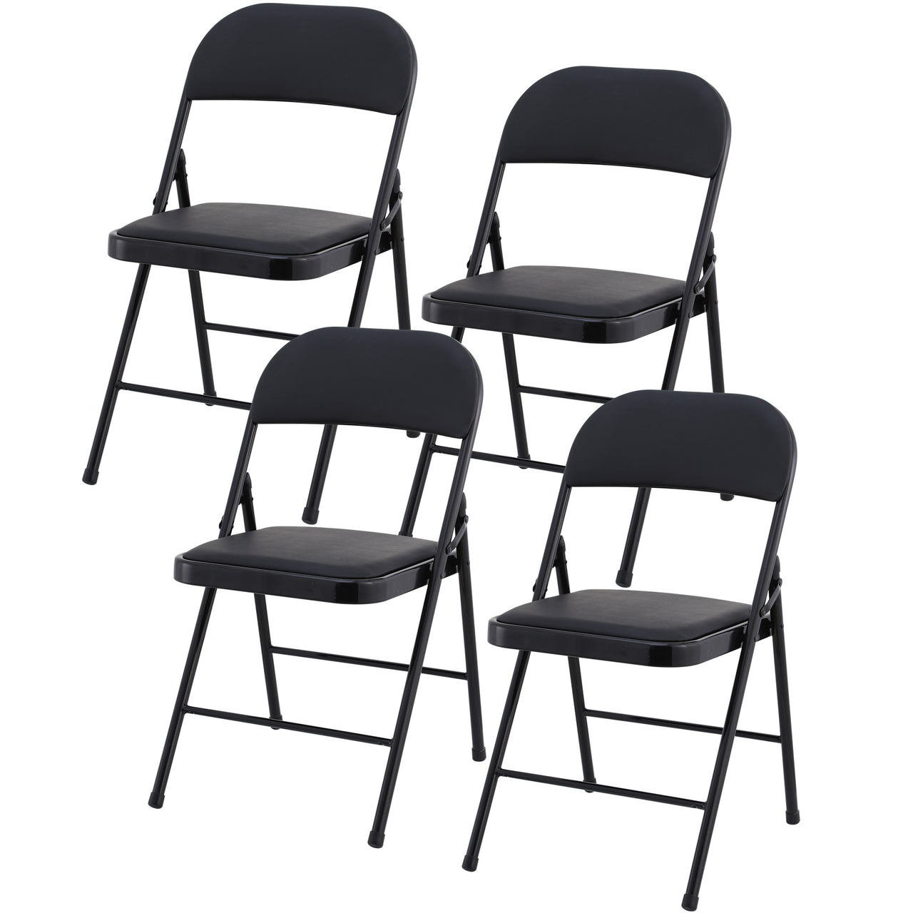 Black Padded Folding Chair