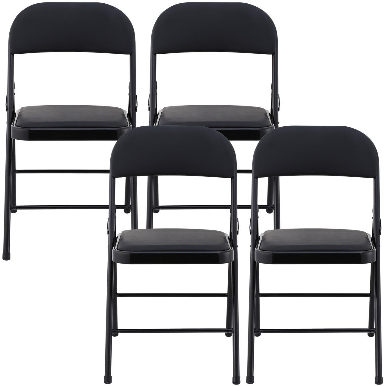 Black Padded Folding Chair