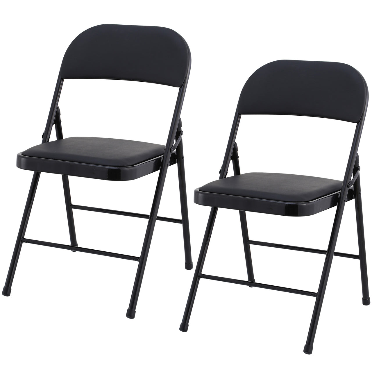 Black Padded Folding Chair