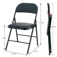 Thumbnail for Black Padded Folding Chair