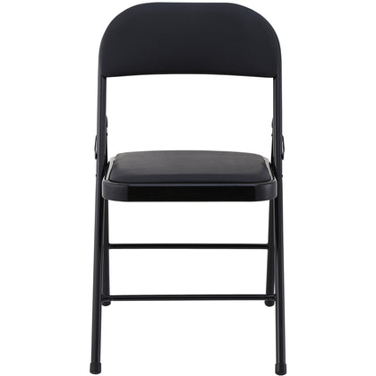 Black Padded Folding Chair