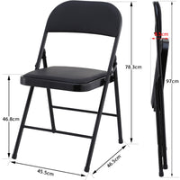 Thumbnail for Black Padded Folding Chair