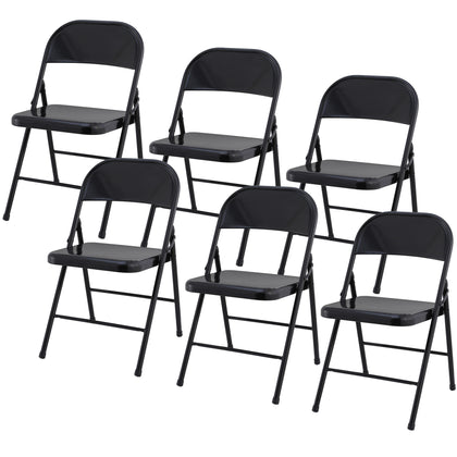 Black Metal Folding Chair