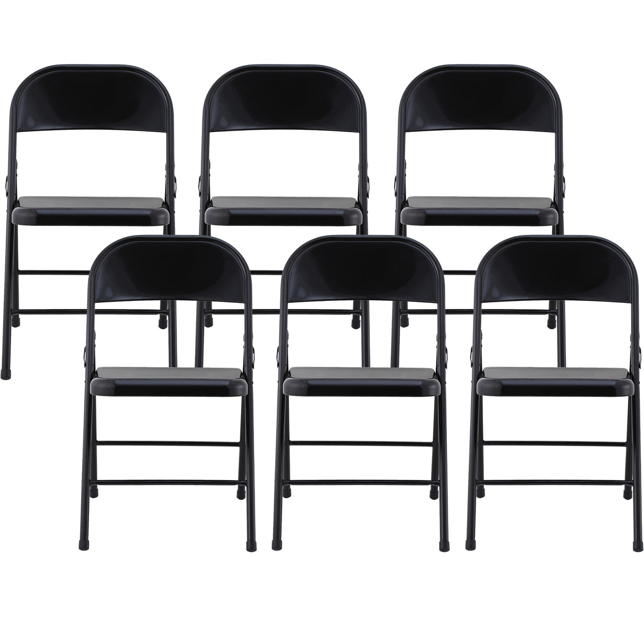 Black Metal Folding Chair