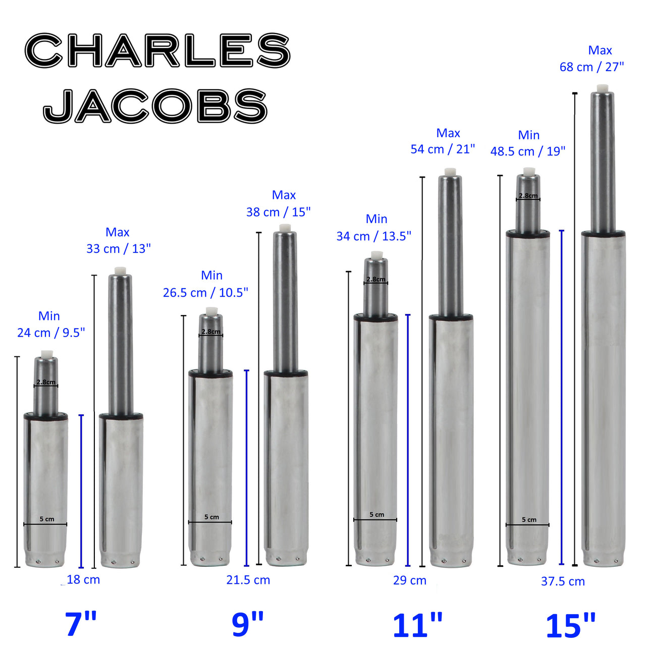 Replacement Chair Gas Lift Piston