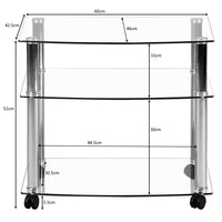 Thumbnail for 3 Tier Multi Function Mobile Trolley Table Unit on Wheels