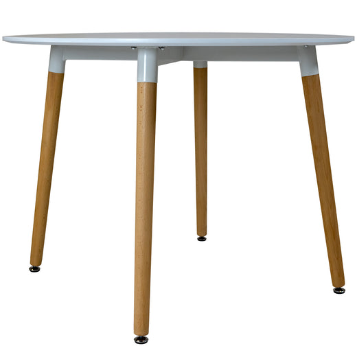 100cm Round Dining Table with Solid Beech Wood Legs