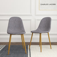 Thumbnail for Circular 4 Seat Dining Table and Chair Scandi Round Kitchen Nordic Dinner Set