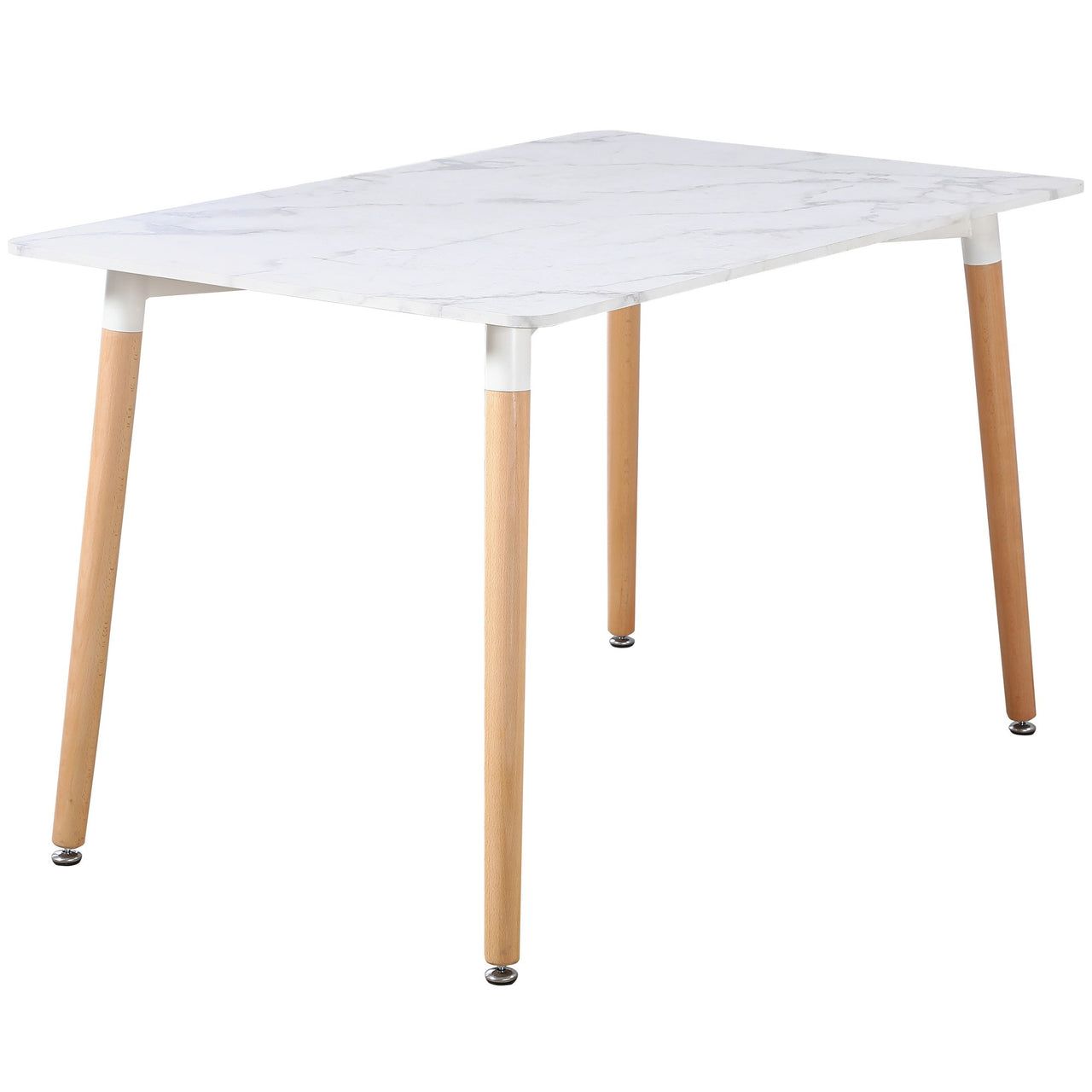 120cm Rectangular Dining Table With Solid Beech Wood Legs