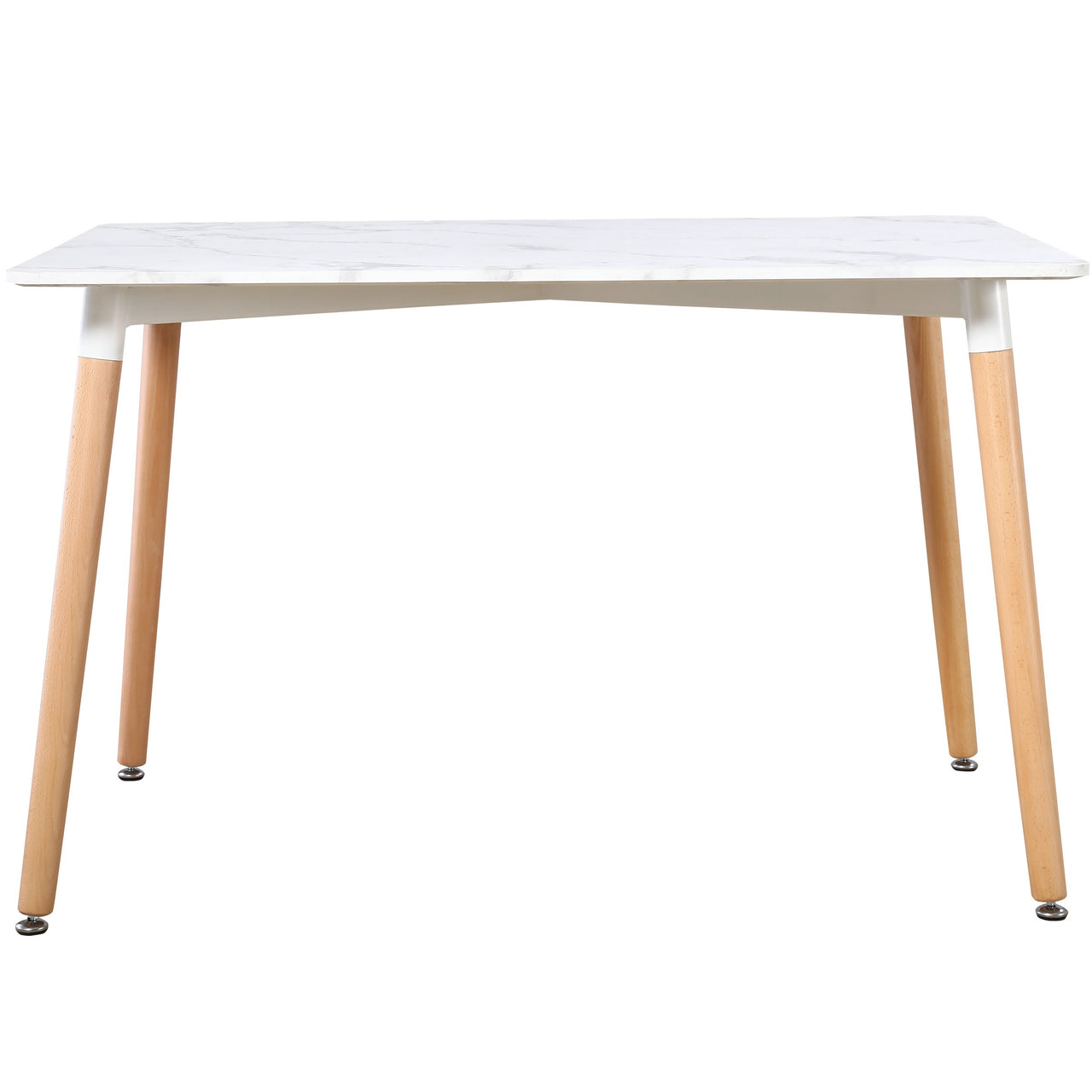 120cm Rectangular Dining Table With Solid Beech Wood Legs